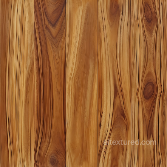 Natural Hickory Wood Planks PBR Texture with Warm Grain Patterns Wood texture preview