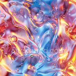 seamless Seamless 3D PBR Glossy Liquid Texture with Multicolor Highlights and Bubble Details texture 8k free download PBR
