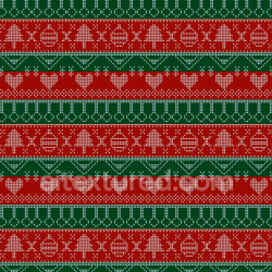 seamless Seamless 3D PBR Texture of Red and Green Christmas Knit Pattern Digital Paper texture 8k free download PBR