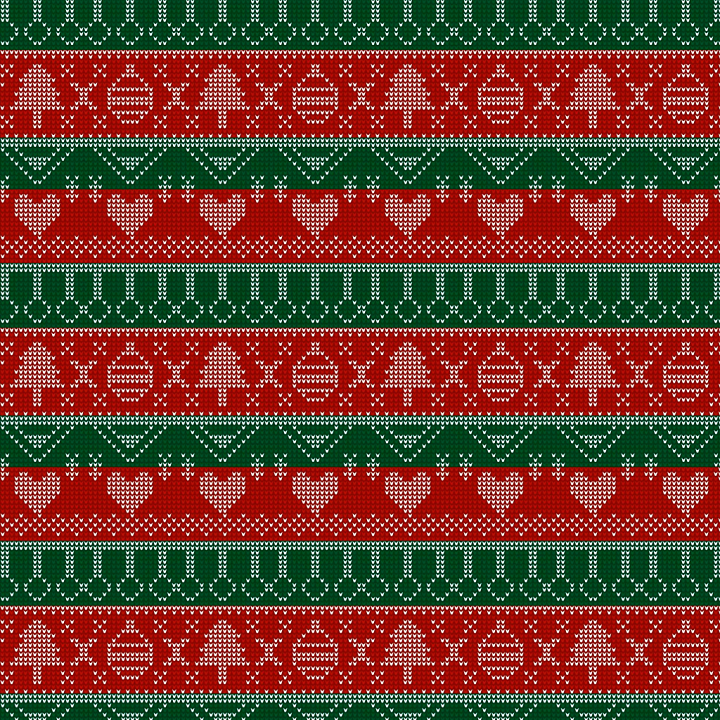 All Christmas Digital paper of Red and Green Christmas Knit Pattern Dig… seamless PBR texture preview