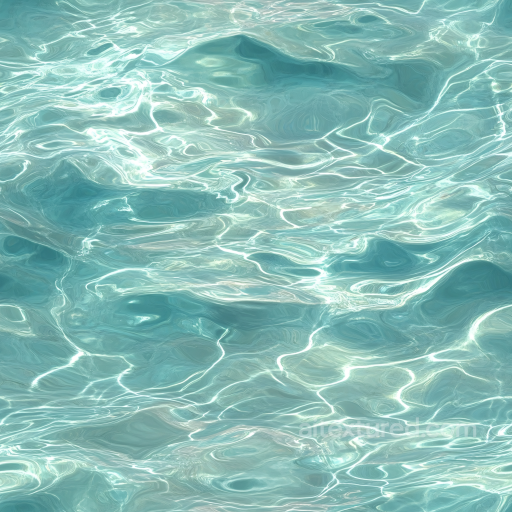 Water PBR Texture of Clear Pool Water with Subtle Ripple Patterns seamless Water PBR texture
