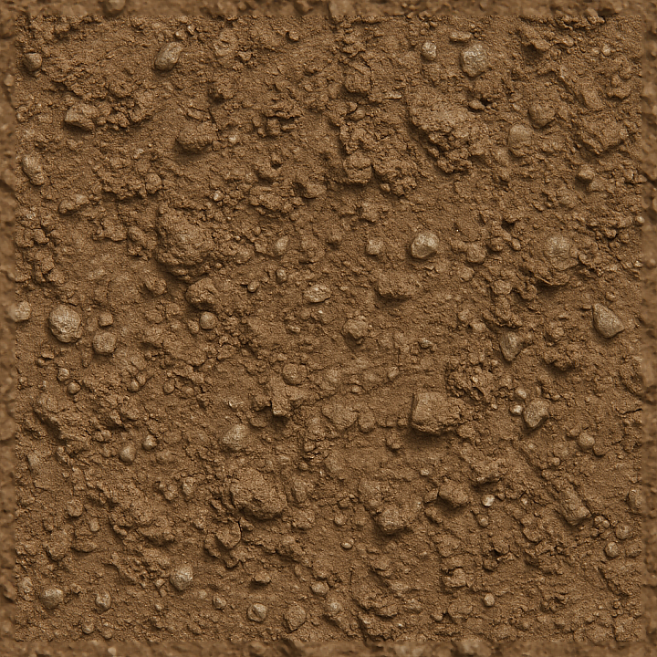 Muddy Gravel Surface With Mud Chunks And Rough seamless PBR texture preview