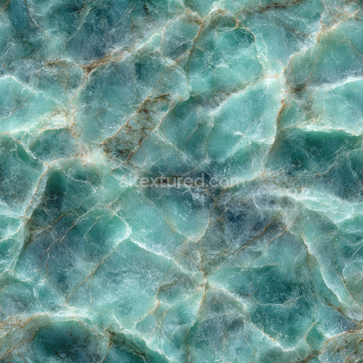Seamless 3D Translucent Green Marble Stone PBR Texture with Natural Veining