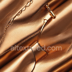 seamless Seamless 3D PBR Texture of Metallic Gold Leather with Fine Grain and Stitching Details texture 8k free download PBR