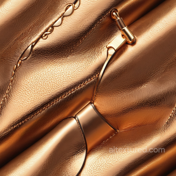Metallic Gold Leather Seamless Texture with Fine Grain and Stitching Details Leather texture preview