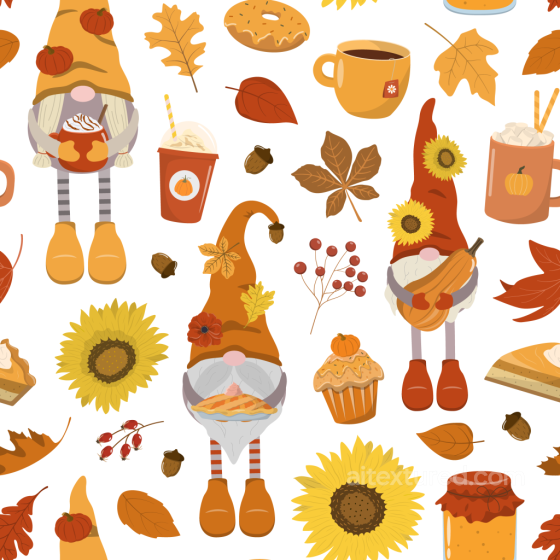 Featuring Autumn Gnomes, Fall Leaves, and Cozy Foods St patrick texture preview