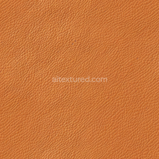 Seamless 3D Pebbled Tan Leather PBR Texture with Fine Grain and Subtle Wear