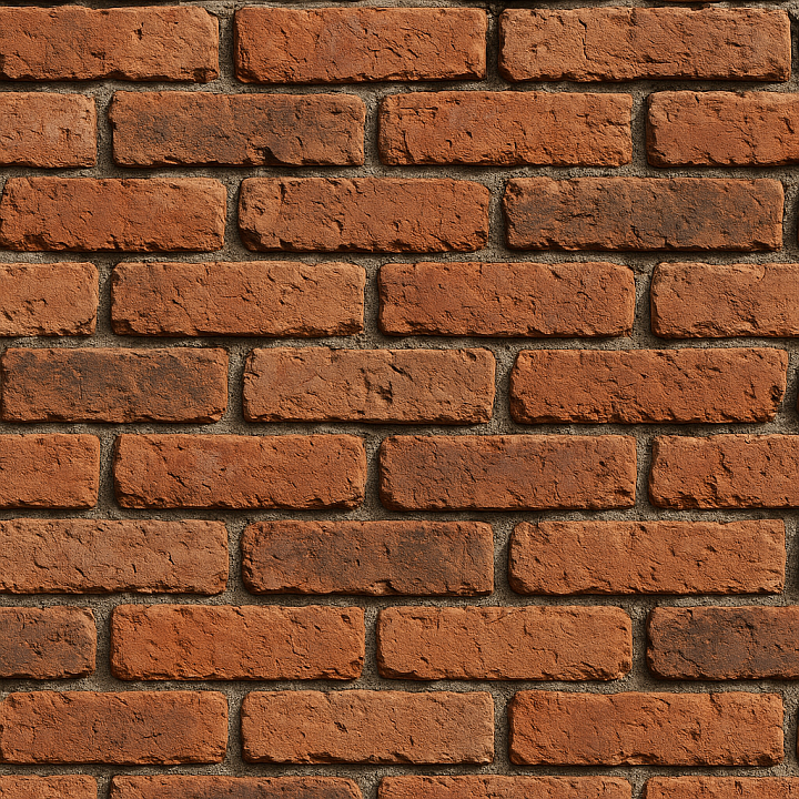 Reclaimed Handmade Bricks Rough Edges Brick seamless PBR texture preview