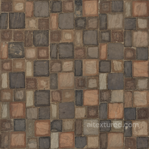 Patterned Paving seamless Flooring PBR texture