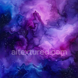 seamless Seamless 3D Alcohol Ink PBR Texture Featuring Deep Purple and Blue Nebula Swirls texture 8k free download PBR