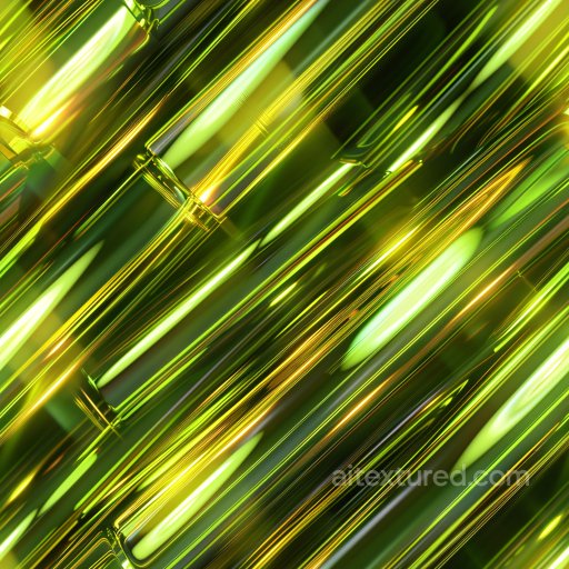 Seamless 3D PBR Texture Featuring Glossy Green Transparent Tubular Surfaces texture preview