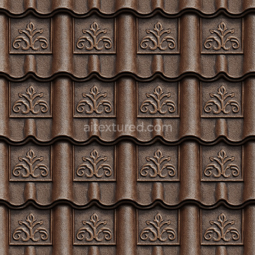 Decorative Metal Roofing Texture Seamless 1024X1024