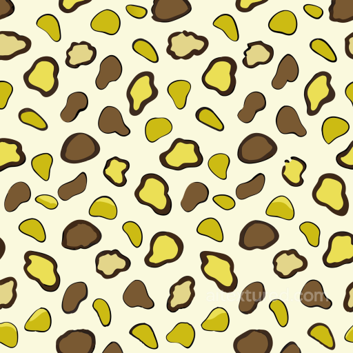 Leopard Print Fabric Texture with Yellow and Brown Spots seamless Leopard Print PBR texture