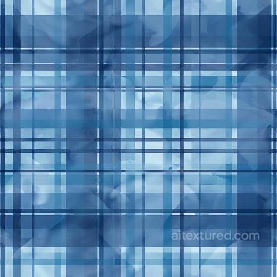 Featuring Blue Plaid Pattern with Abstract Watercolor Overlay Plaid texture preview