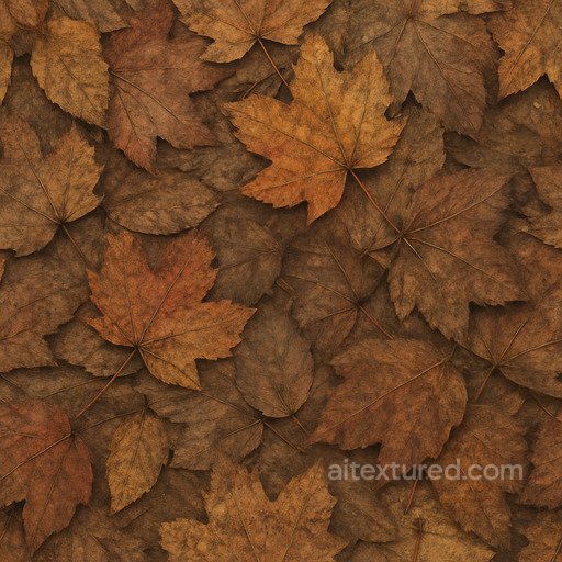 Weathered Autumn Leaves Seamless Texture seamless Foliage PBR texture