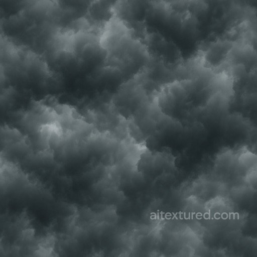 Heavy Storm Cloud Seamless Texture seamless Clouds PBR texture