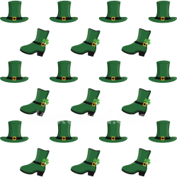 seamless Seamless 3D PBR Texture of Green Leprechaun Hats and Boots Pattern texture 8k free download PBR