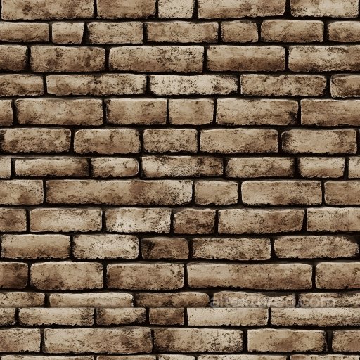 cracked and holed brown brick wall PBR texture with weathered damage seamless Brick PBR texture