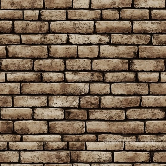 cracked and holed brown brick wall PBR texture with weathered damage Brick texture preview
