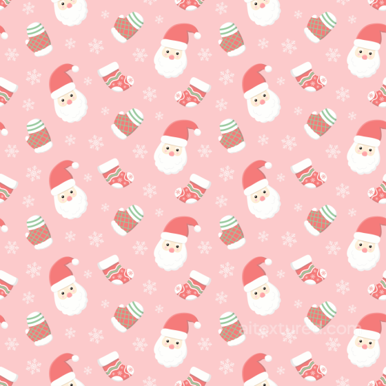 All Christmas Digital paper Texture of Pink Christmas Digital Paper Featuring Santa and M… All Christmas Digital paper texture preview