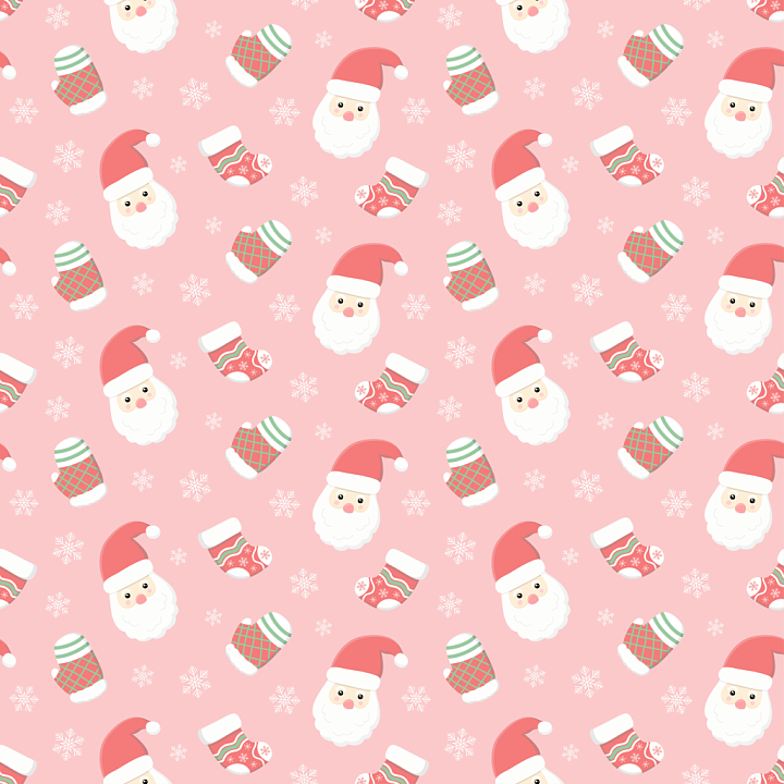 All Christmas Digital paper of Pink Christmas Digital Paper Featuring S… seamless PBR texture preview