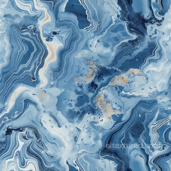 Blue Jean Marble PBR Texture with Fluid Veining and Polished Finish Marble texture preview