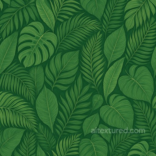 Fine Tropical Leaves Seamless Texture seamless Foliage PBR texture