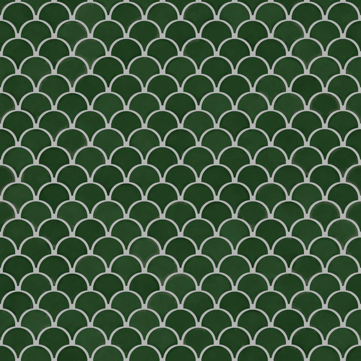 Fish Scale Ceramic Tiles seamless PBR texture preview