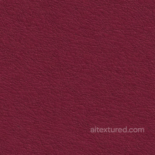 Burgundy Pebbled Leather PBR Texture with Natural Grain Detail seamless Leather PBR texture