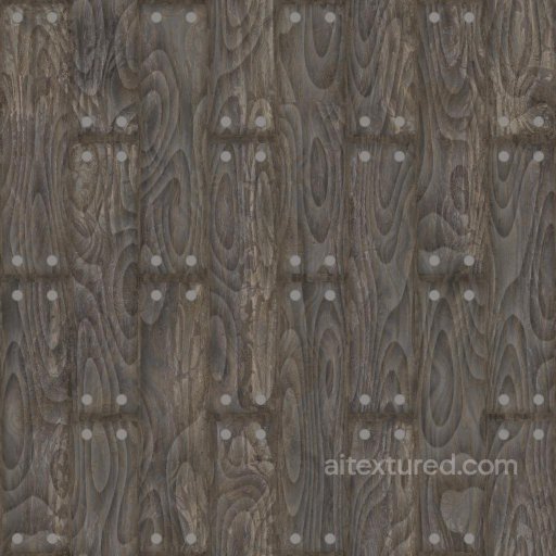 Nailed Wood Plank Texture | Free PBR seamless Wood PBR texture