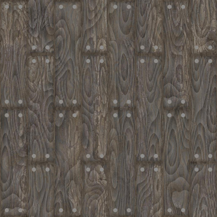 Nailed Wood Plank seamless PBR texture preview