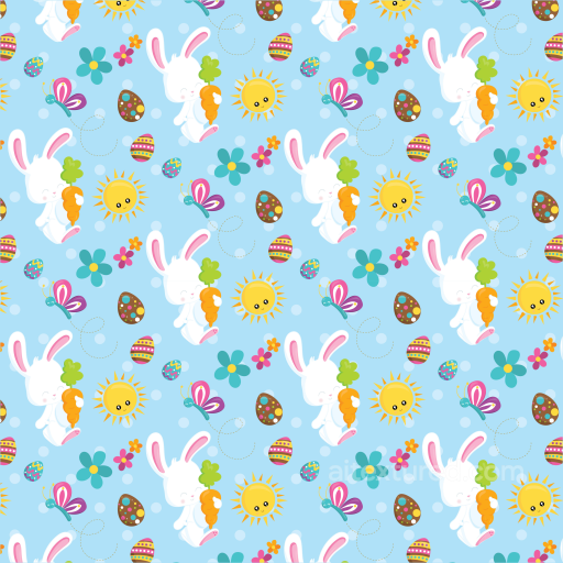 Easter Bunny And Carrot Digital Paper Texture seamless All Christmas Digital paper PBR texture