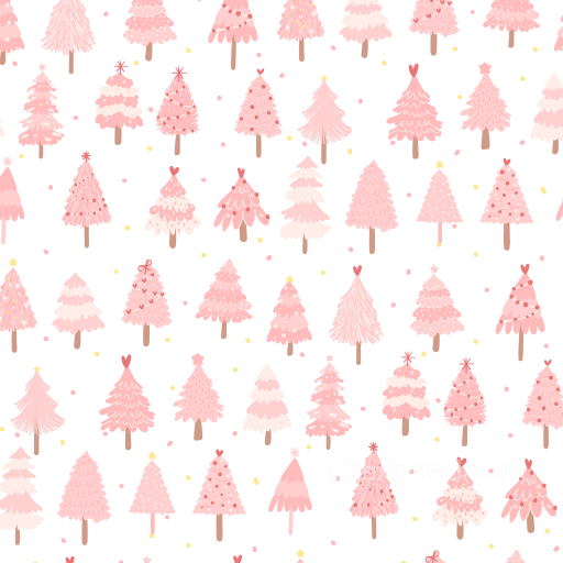 All Christmas Digital paper Texture of Pastel Pink Christmas Trees Pattern seamless All Christmas Digital paper PBR texture