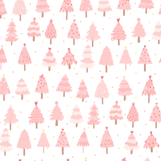 All Christmas Digital paper Texture of Pastel Pink Christmas Trees Pattern All Christmas Digital paper texture preview