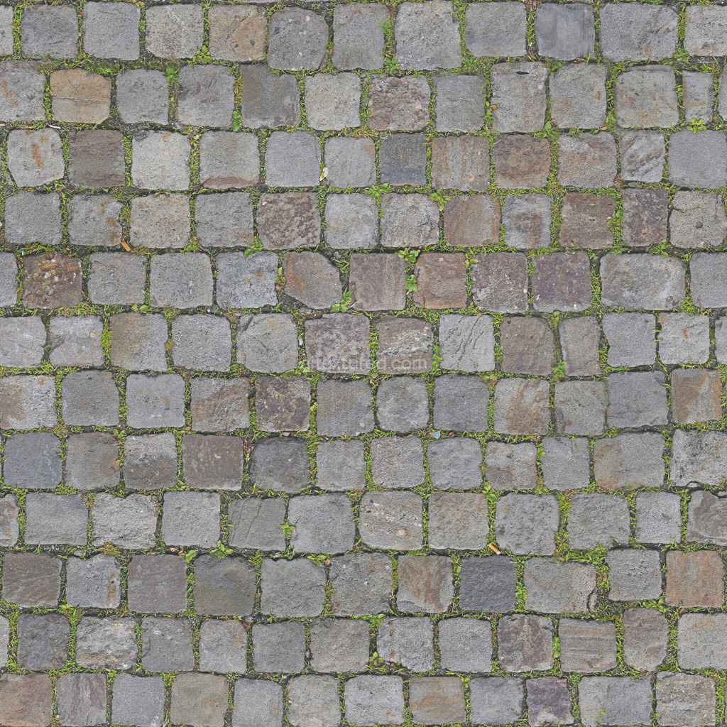 Seamless paving stones texture with natural details