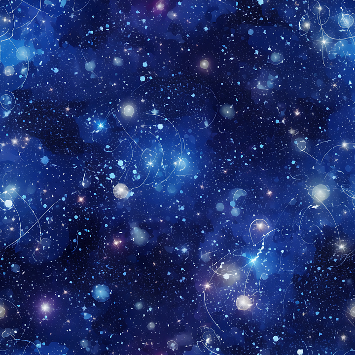 Space Featuring Glowing Starfield and Cosmic Dust seamless PBR texture preview