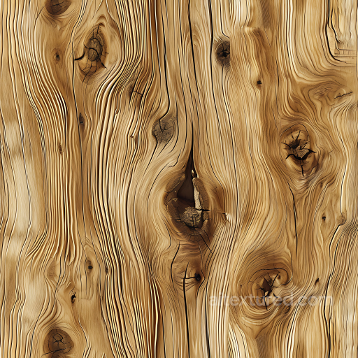 Rustic Pine Wood PBR Texture with Prominent Knots and Grain seamless Wood PBR texture