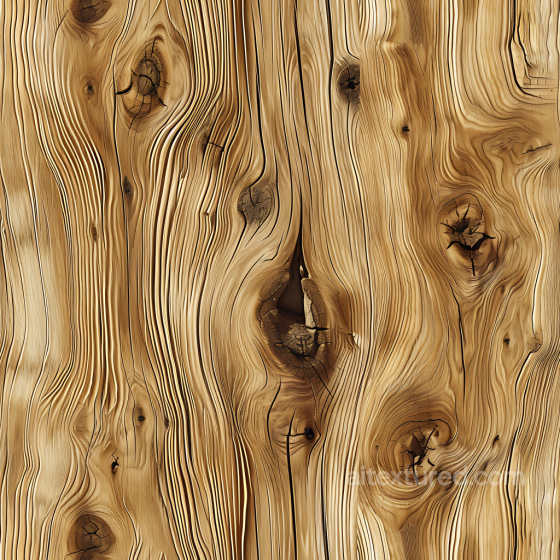 Rustic Pine Wood PBR Texture with Prominent Knots and Grain Wood texture preview