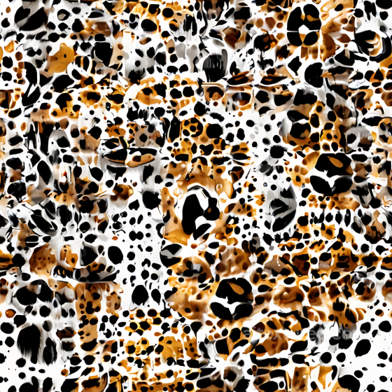 Leopard Print Fabric Texture with Distorted Black and Brown Spots Leopard Print texture preview
