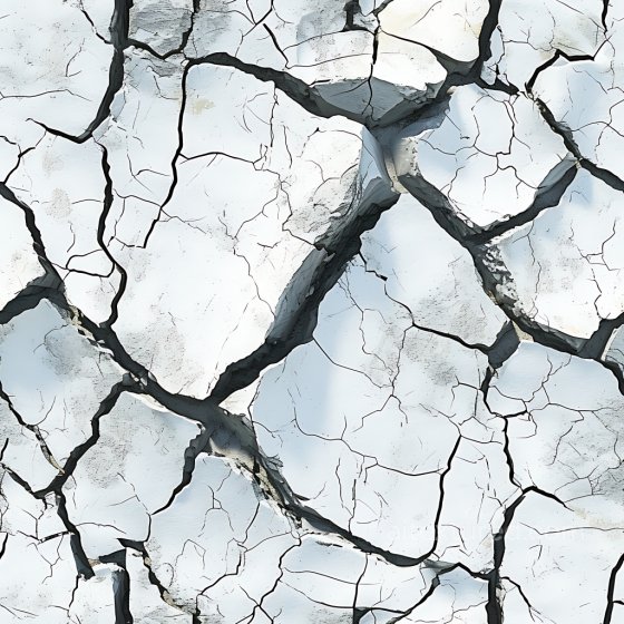 Cracked Plaster Texture Featuring Deep Dark Fractures And A Pale Surface Cracked & Holes texture preview