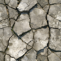 seamless Seamless 3D cracked dry stone ground PBR texture with natural earth tones texture 8k free download PBR