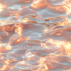 seamless Seamless 3D PBR Texture of Stylized Water Surface With Warm Copper Reflections texture 8k free download PBR