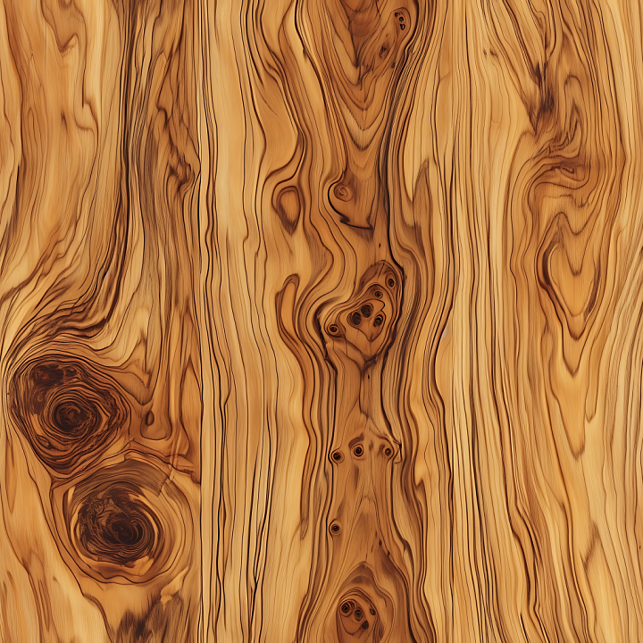 Pine Wood with Knots and Natural Grain seamless PBR texture preview
