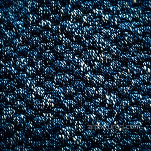 Cracked Denim Fabric PBR Texture with Dark Blue and White Fibers seamless Denim jeans PBR texture