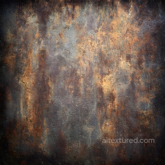 Rusted Metal PBR Texture Featuring Cracks, Holes, and Corrosion Rust texture preview