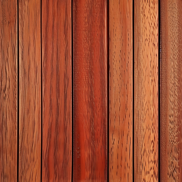 Australian Red Cedar Wood Planks with Fine Grain seamless PBR texture preview