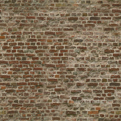Painted Uneven Brick - Uneven Brick Outdoor Rough Painted Uneven seamless Brick PBR texture