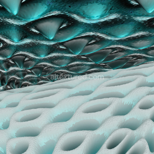 Preview — Detailed PBR Textured Metal Surface with Organic Deep Indentations