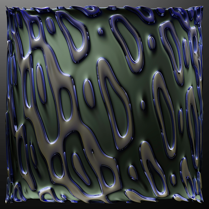 Abstract Glossy Plastic with Reflective Patterns seamless PBR texture preview