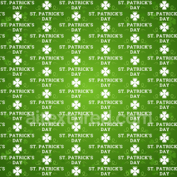 seamless Seamless 3D PBR Texture Featuring St Patrick's Day Green Pattern with White Text and Shamrocks texture 8k free download PBR